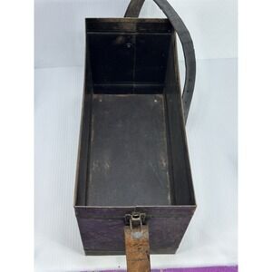 Antique Keystone View Co. Metal Projector Box Only Leather Strap